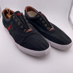 Polo Ralph Lauren Vito Canvas Slip On Sneakers Shoes Mens Size 15 D
